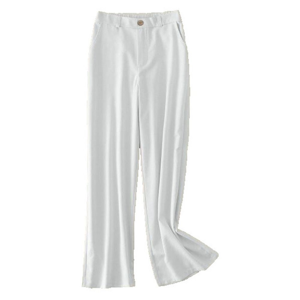 E-RÃ©tro White High Waist Wide Leg Pants Size XL